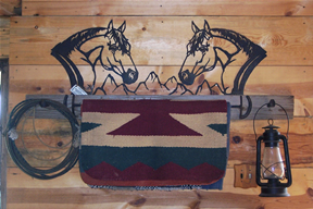 Horse Head Tack Rack